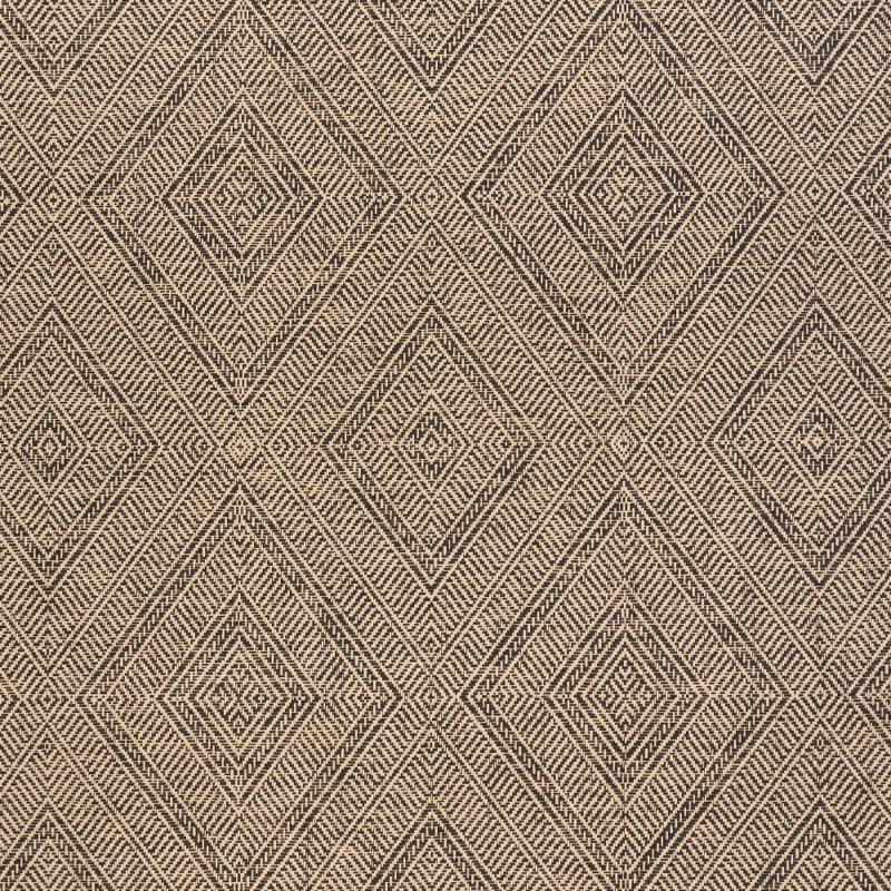 Papier peint tissé Tortola, Carbone