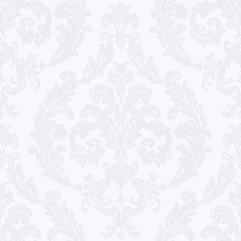 Palazzo 2 Silk Damask Wallpaper Roll, Silver
