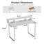 Bureau d'ordinateur en bois blanc-384343912
