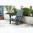 HDPE Folding Adirondack Chair with Integrated Cup Holder