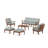 Mission 6 Piece Sofa Seating Group with Cushions-127282078-88752673