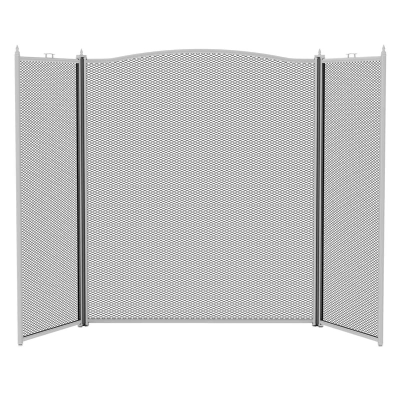3 Panel Steel Fireplace Screen