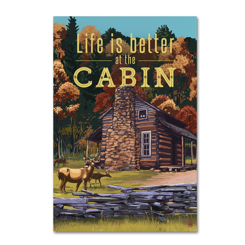 «Cabin» par Kadey, impression sur toile, H 32 po x l 22 po x P 2 po
