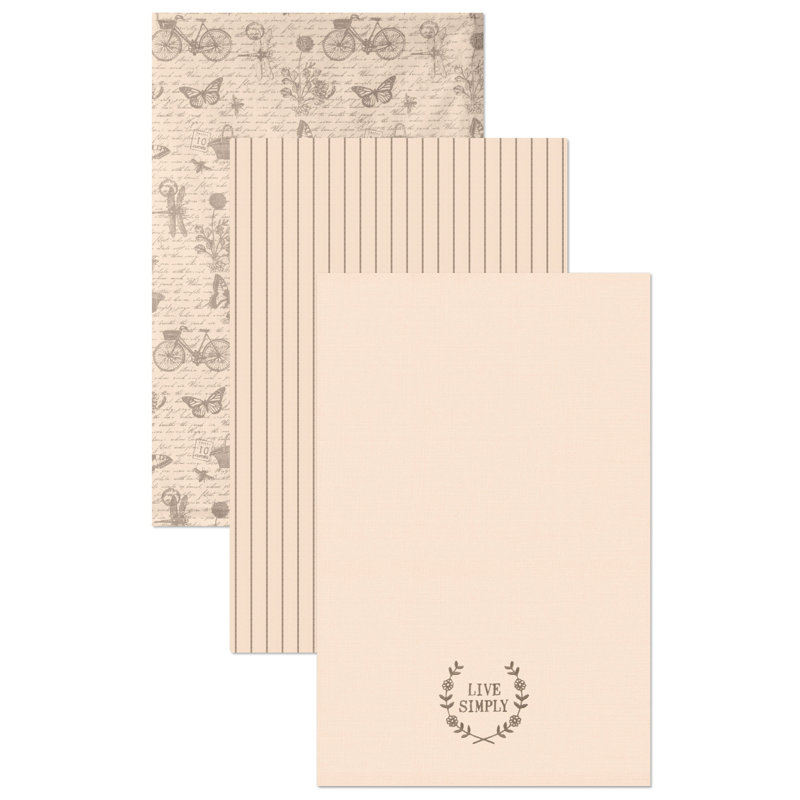 Nature's Script Embroidered Tea Towel Kitchen Towel