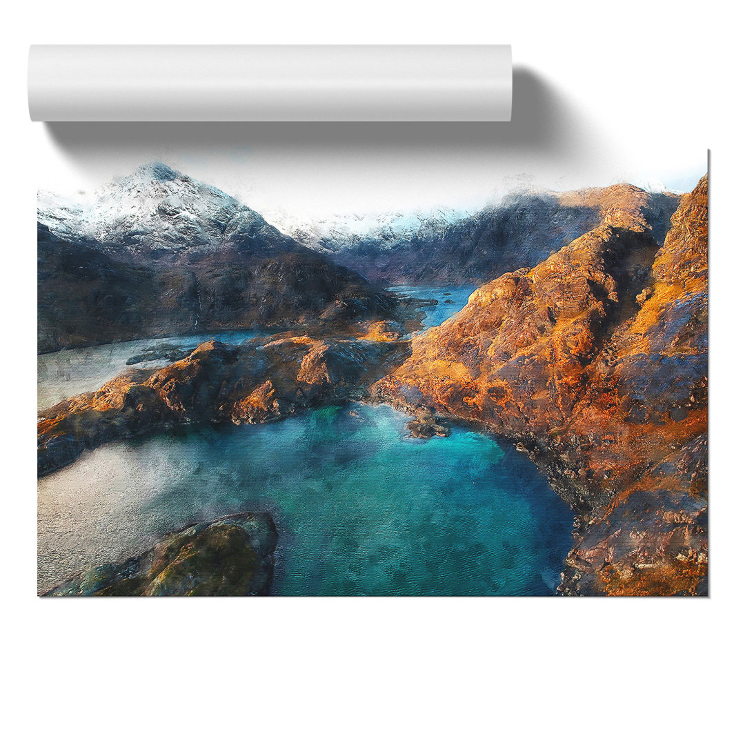 Loch Coruisk in the Isle of Skye Scotland Painting - Frameless Print