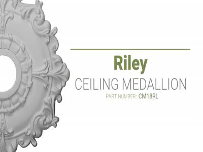 Iridescent Gold Ornate Ceiling Medallion, 18" Diameter