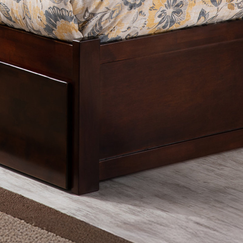 Bouldin Kids Platform with Trundle, Walnut, Full
