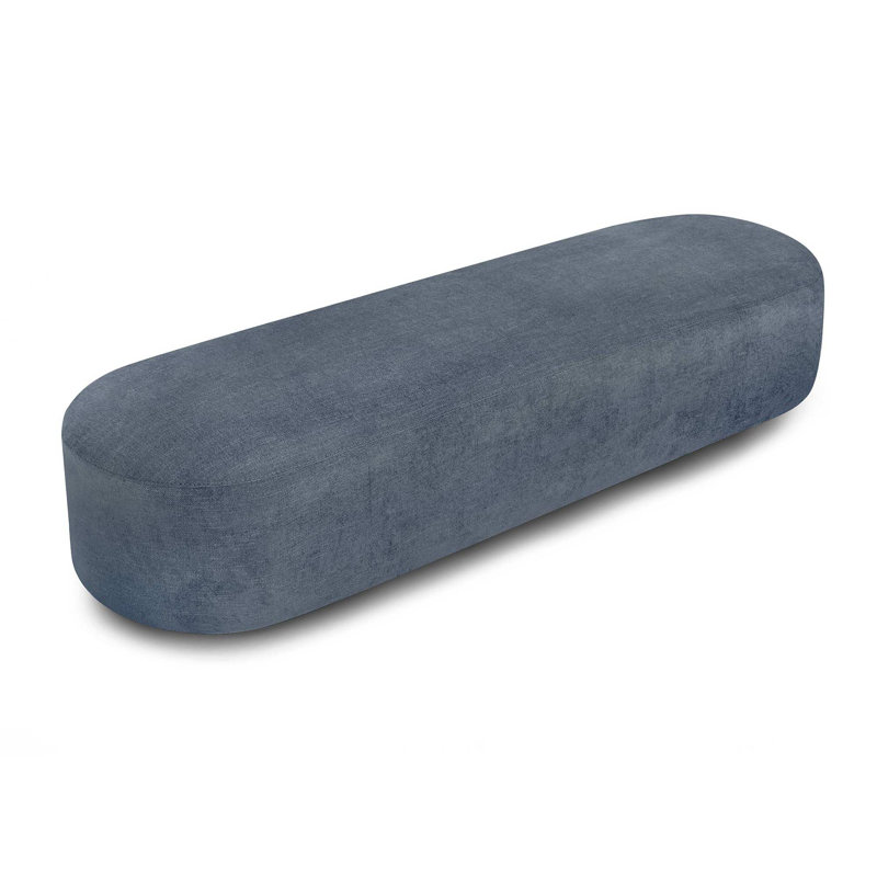 Benehaley Upholstered Ottoman, Dark Gray
