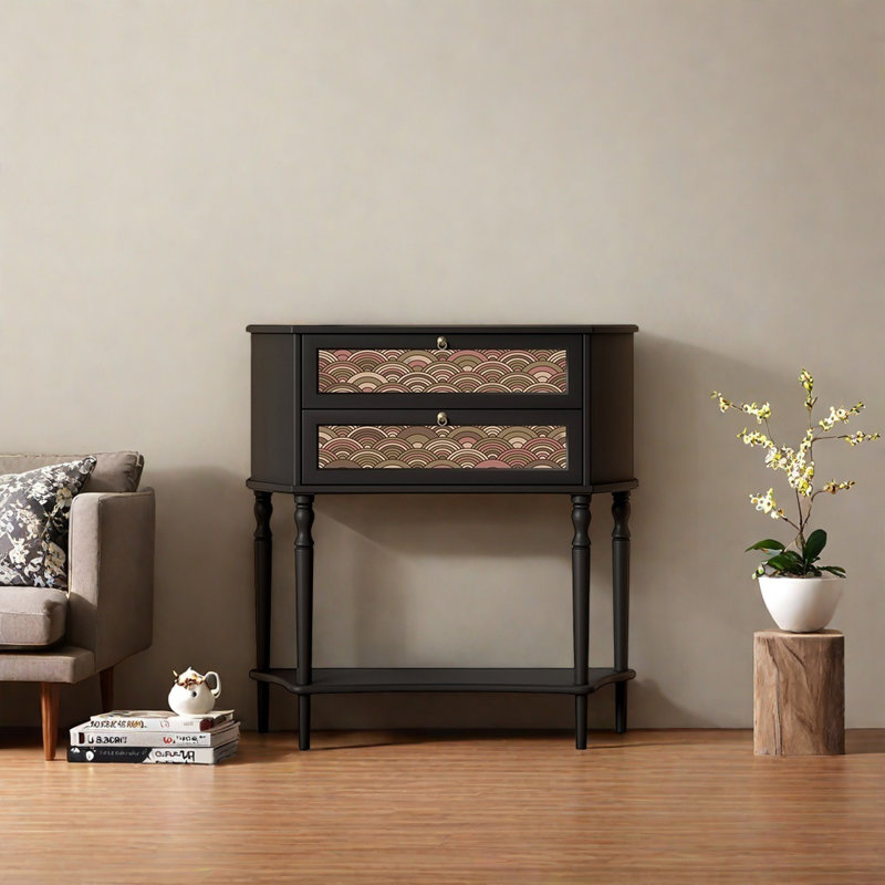 Retro Multifunctional Art Console Table