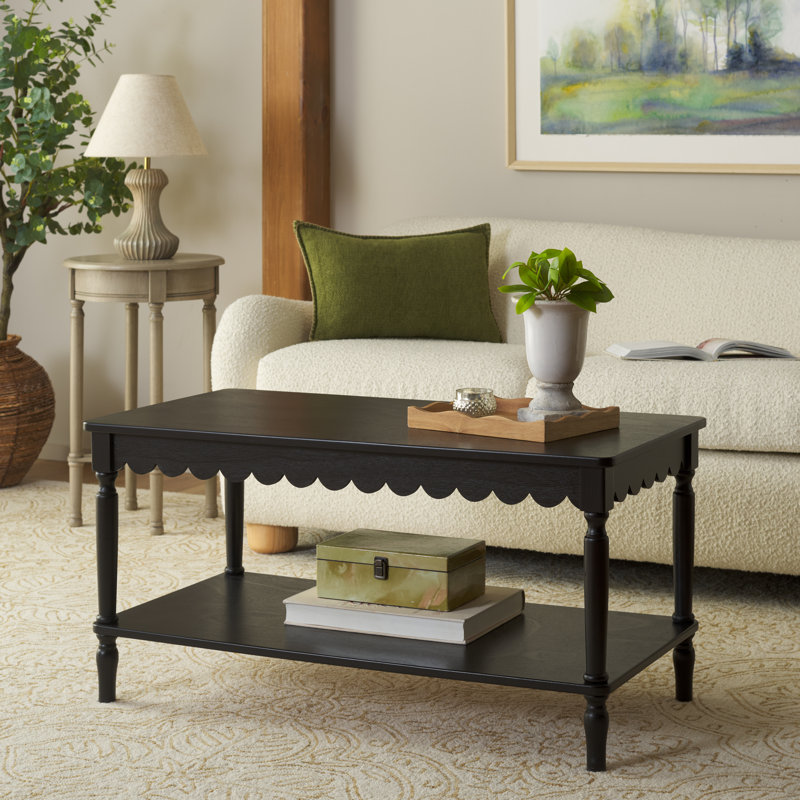 Table basse Gerdhild, Noir mat