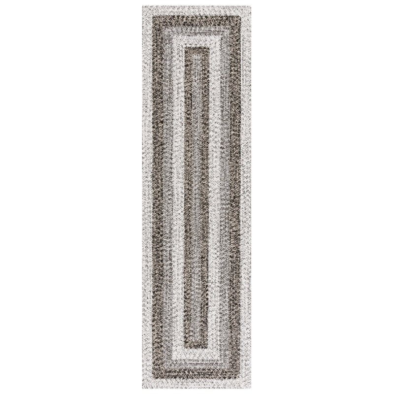 Burgan Woven Performance Machine Washable Performance Chevron Indoor/Outdoor Area Rug, Runner 2'3" x 8'