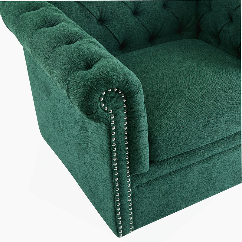 Fauteuil club pivotant Chesterfield