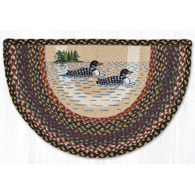  Loon Patch Tread Slice Printed Farmhouse Lodge Decorative Accent 29" H