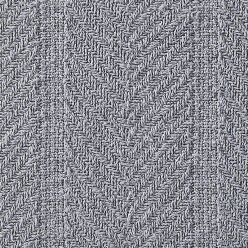Cooper Eddie Bauer Cotton Reversible Blanket, Chrome Gray, Full/Queen
