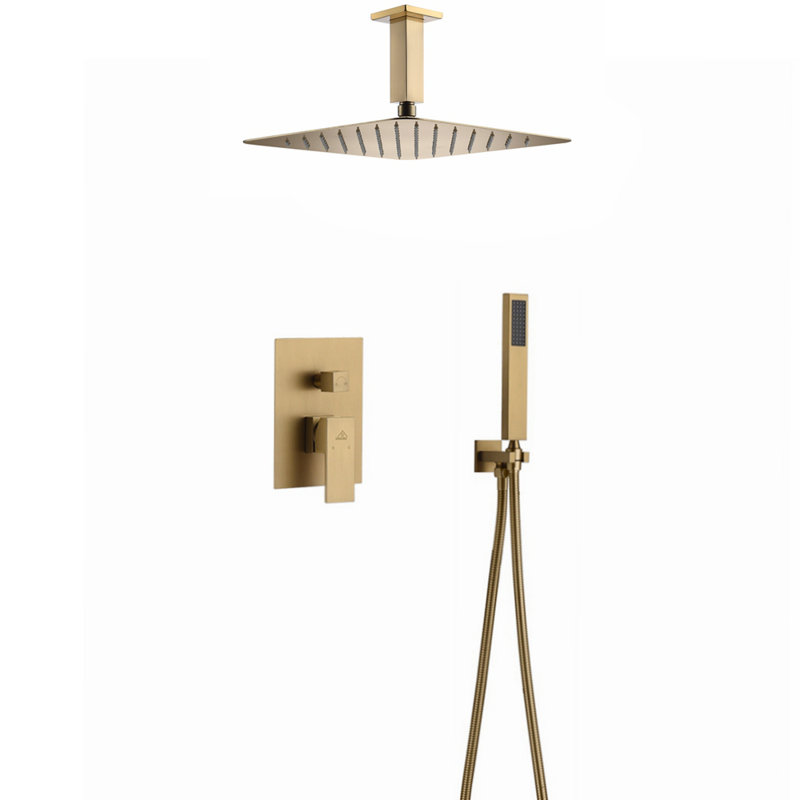 All-In-One Kit with Rough in-Valve, Brushed Gold