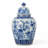 Large Blue and White Temple Jar