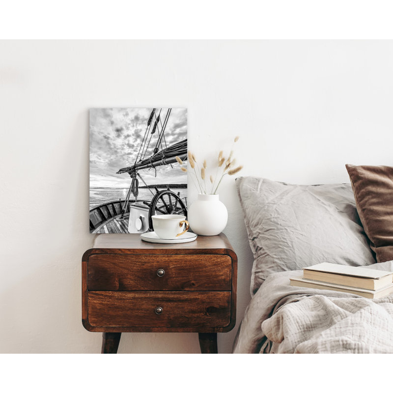 Monochrome Serenity - Photographie sur toile tendue, H 16 po x l 12 po x P 1 po