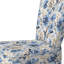 Coastal Retreat Ii Boho Motif - Chaise d'appoint rembourrée de style bohémien, chaise d'appoint bleue