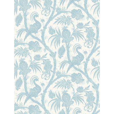 Oriana Balinese Peacock Smooth Wallpaper Roll
