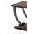 Rezan Contemporary Square End Table with Bottom Shelf in Black