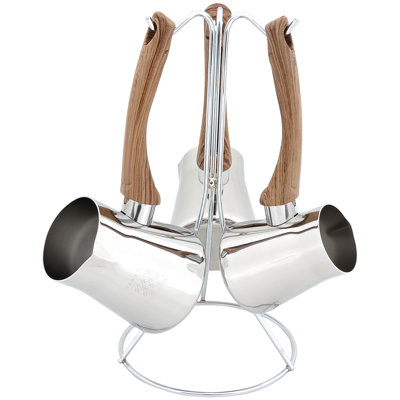 Ensemble de 3 cafetières turques Serenk, chaudière à lait, cafetière grecque Ibrik Briki, ensemble de 3