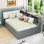Lit plateforme en bois avec lit gigogne et tablettes-759426126-759426112