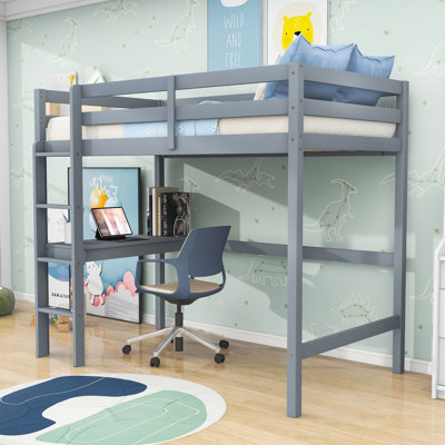 Lit mezzanine simple avec bureau intégré Gertraude par Harriet Bee
