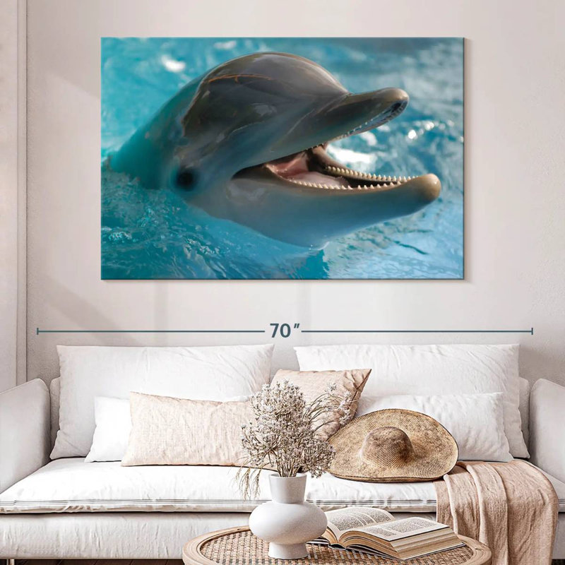 Brampt Delighted Dolphin, 34" H x 51" W