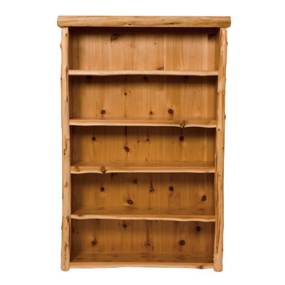 Fireside Lodge Cedar Log Large Bookshelf - Natural