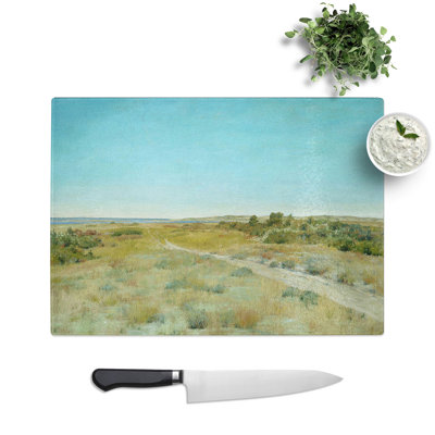 First Touch of Autumn by William Merritt Chase Chopping Board