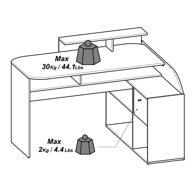 L-Shaped Computer Desk