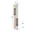 Porte pliante en bois massif en forme de S avec quincaillerie nécessaire-104191410-103532222