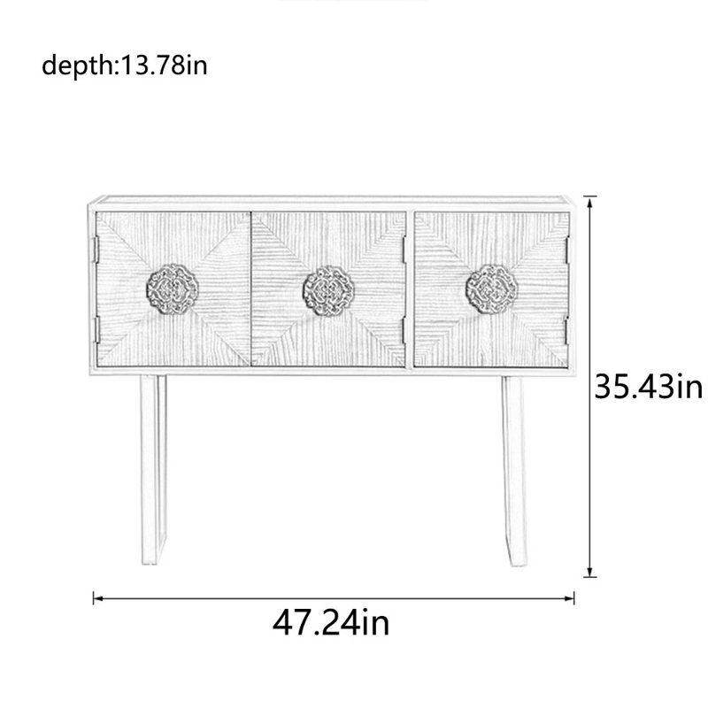 Solid wood carving creative decorative cabinet