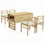 Ensemble de table de salle à manger 5 pièces 47,2 po-1869812820