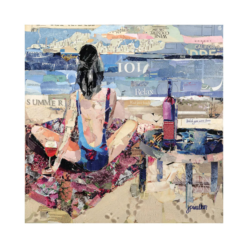 Wish You Were Her by Jamie Pavlich-Walker - Wrapped Canvas Painting, 45.72 cm H x 45.72 cm W