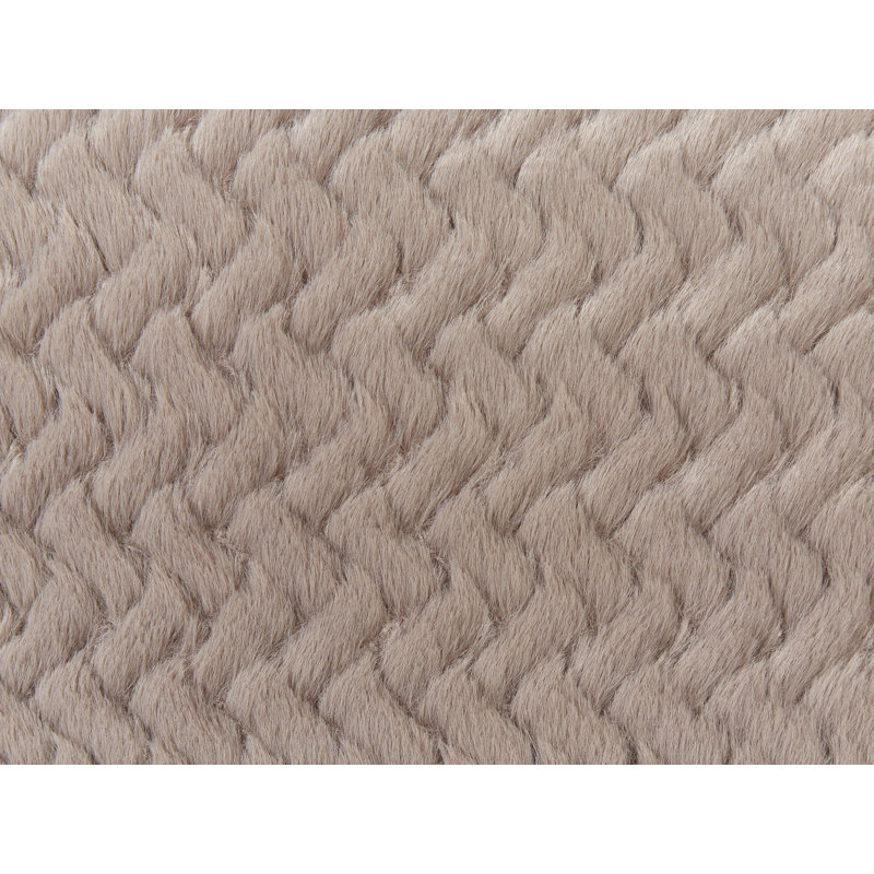 SURMI Chevron Square Cushion, Brown