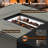 26"D X 42.15"W Rectangular Outdoor Fire Pit Table, Steel Propane Heater For Patio, Garden, Backyard-1013043181