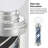 Wall-mounted LED Light Barber Pole with Bright Rotating Strips