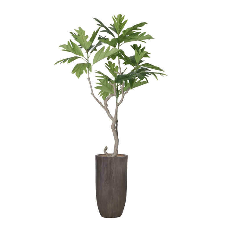 81.25'' Faux Fiddle Tree Tree in Pot