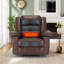 Fauteuil inclinable de massage en cuir respirant-1160602829