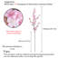 Décoration intérieure en fleurs de cerisier artificielles (lot de 3)-796654310