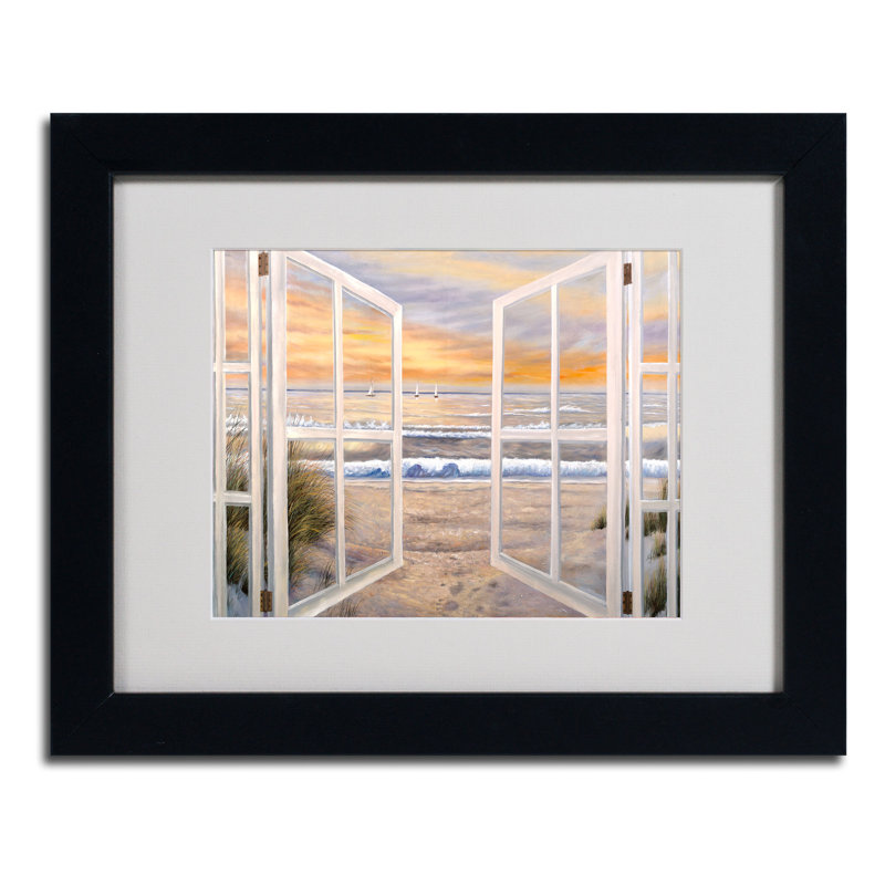 « allonged window » par joval, reproduction d’art encadrée, H 11 po x l 14 po x P 0,5 po, Noir