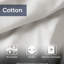 Housse de couette en coton chenille pour très grand lit / très grand lit