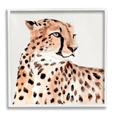 Ax-601-Giclee " Cheetah Wildlife " by Annie Warren Painting Print