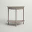 Console moderne demi-ronde 28 po Modern Gaston - Bois massif élégant avec un design peu encombrant pour la maison-745782000