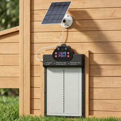 Porte de poulailler automatique avec caméra 2K HD
