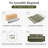Teddy Fabric Convertible Sofa Bed-298113485