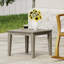 Table d'appoint en bois d'acacia Hampton, l 20 po x P 20 po x H 15,75 po
