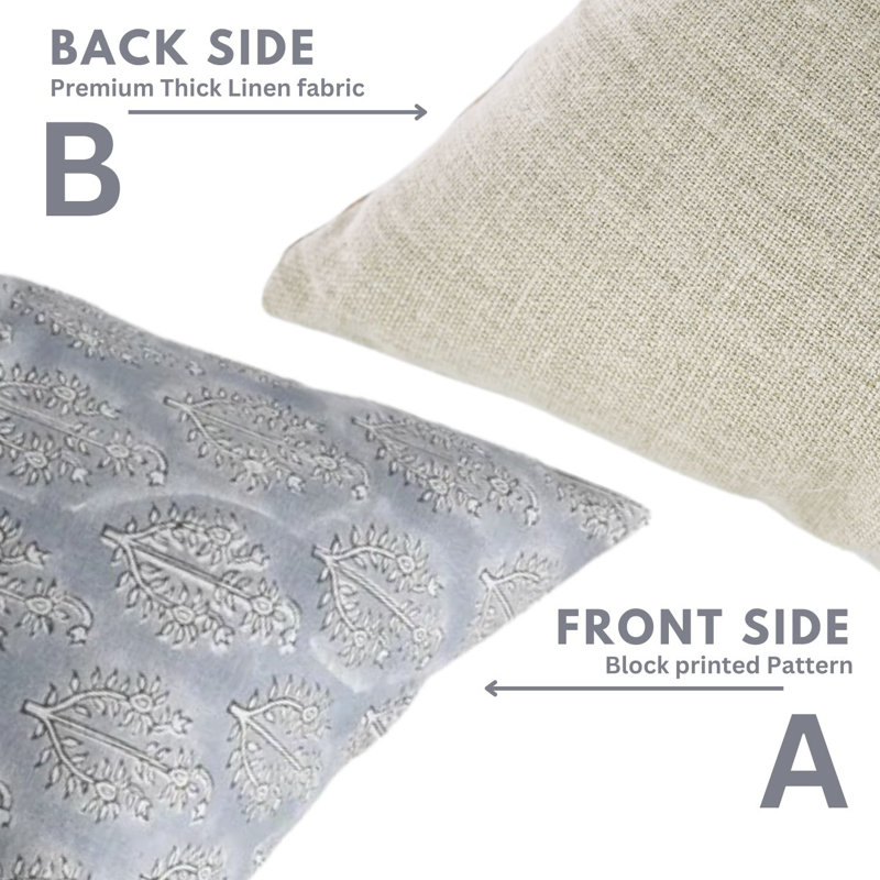 Linen Square Pillow Cover, 14" x 14"