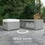 Wicker and Steel Patio Dining Set Table,